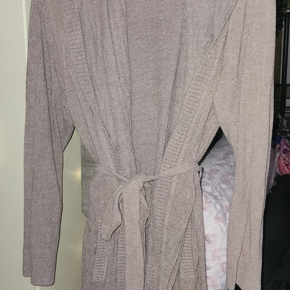 Barefoot Dreams Sweaters - Barefoot Dreams Charcoal Knit Cardigan